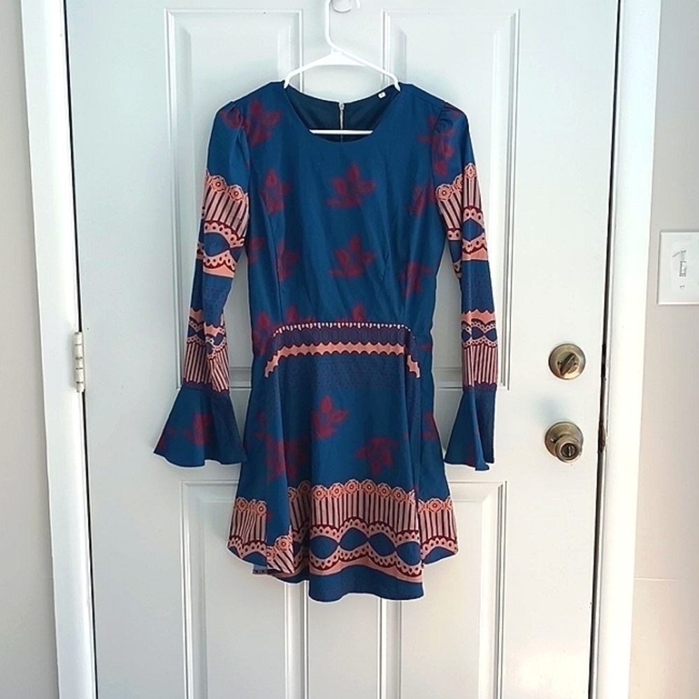 Long Sleeve Fit and Flare Gorgeous Dress XS